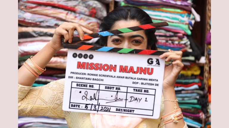 रश्मिका मंदाना ने आज से लखनऊ में शुरू की फिल्म मिशन मजनू की शूटिंग