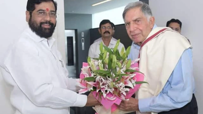 उद्योगपति रतन टाटा से मिले मुख्यमंत्री एकनाथ शिंदे