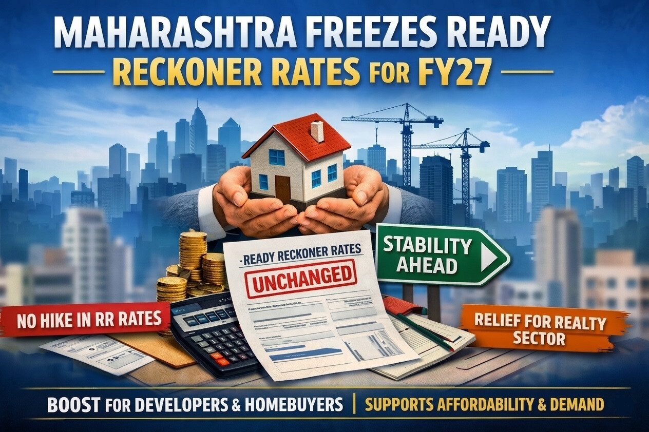 Mumbai Realty Sector Gets Relief as Maharashtra Keeps RR Rates Unchanged for FY 27