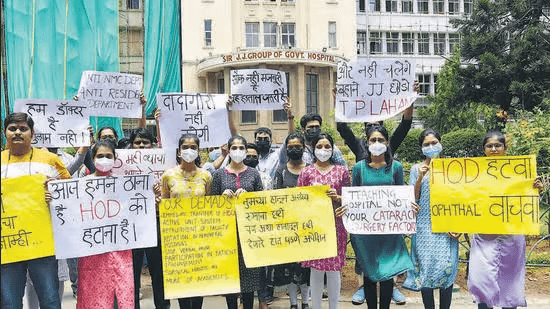 Mumbai: Resident doctors on strike at JJ Hospital; Several surgeries were postponed