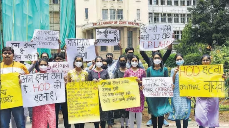 Mumbai: Resident doctors on strike at JJ Hospital; Several surgeries were postponed