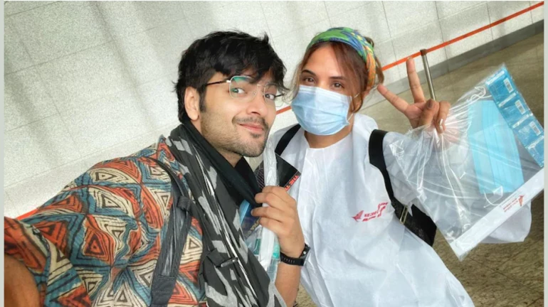 Richa Chadha and Ali Fazal shoot a teaser for their maiden production Richa Chadha and Ali Fazal shoot a teaser for their maiden production