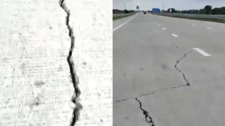 अटल सेतूनंतर आता समृद्धी कॉरिडॉर मार्गाला तडे अटल सेतूनंतर आता समृद्धी कॉरिडॉर मार्गाला तडे