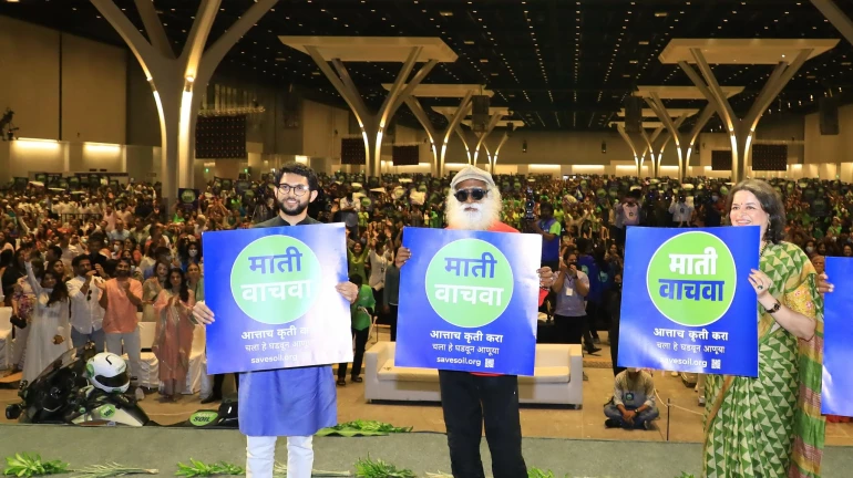 Mumbai Leg Of "Save Soil" Project Launched Mumbai Leg Of "Save Soil" Project Launched