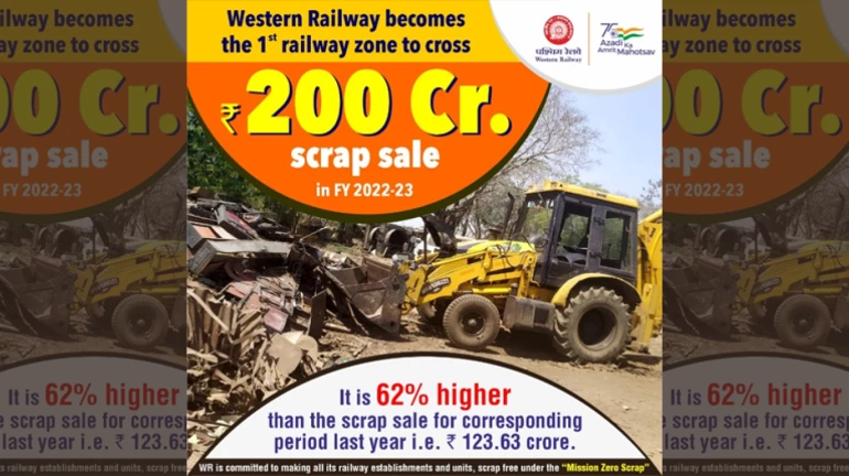 Mission Zero Scrap: In a first, WR Earns Over INR 200 Cr Revenue In Sale Mission Zero Scrap: In a first, WR Earns Over INR 200 Cr Revenue In Sale