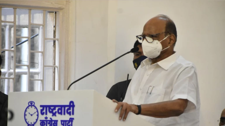 राष्ट्रवादी काँग्रेसचे अध्यक्ष शरद पवार यांना कोरोना संसर्ग राष्ट्रवादी काँग्रेसचे अध्यक्ष शरद पवार यांना कोरोना संसर्ग