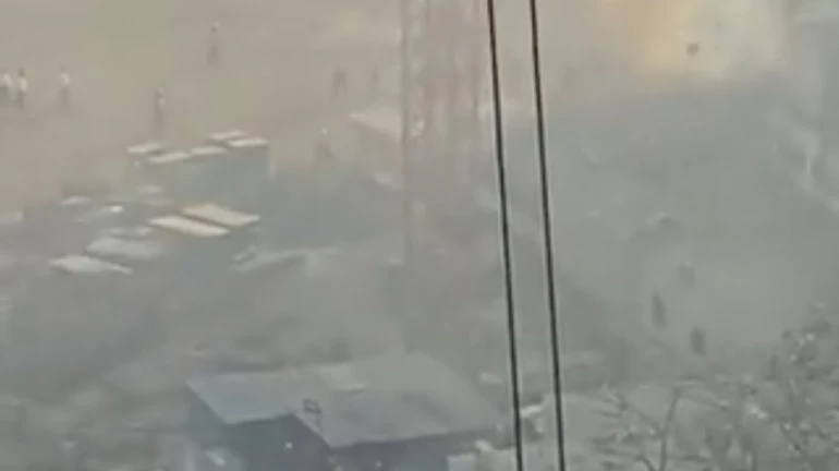 Fire breaks out in metro shed at Siddhivinayak metro station Fire breaks out in metro shed at Siddhivinayak metro station