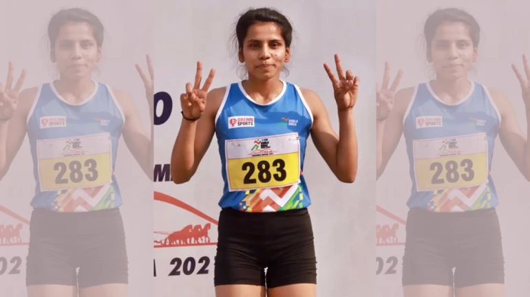 Maharashtra sprint star Sudeshna wins hearts with her performance at Khelo India Youth Games