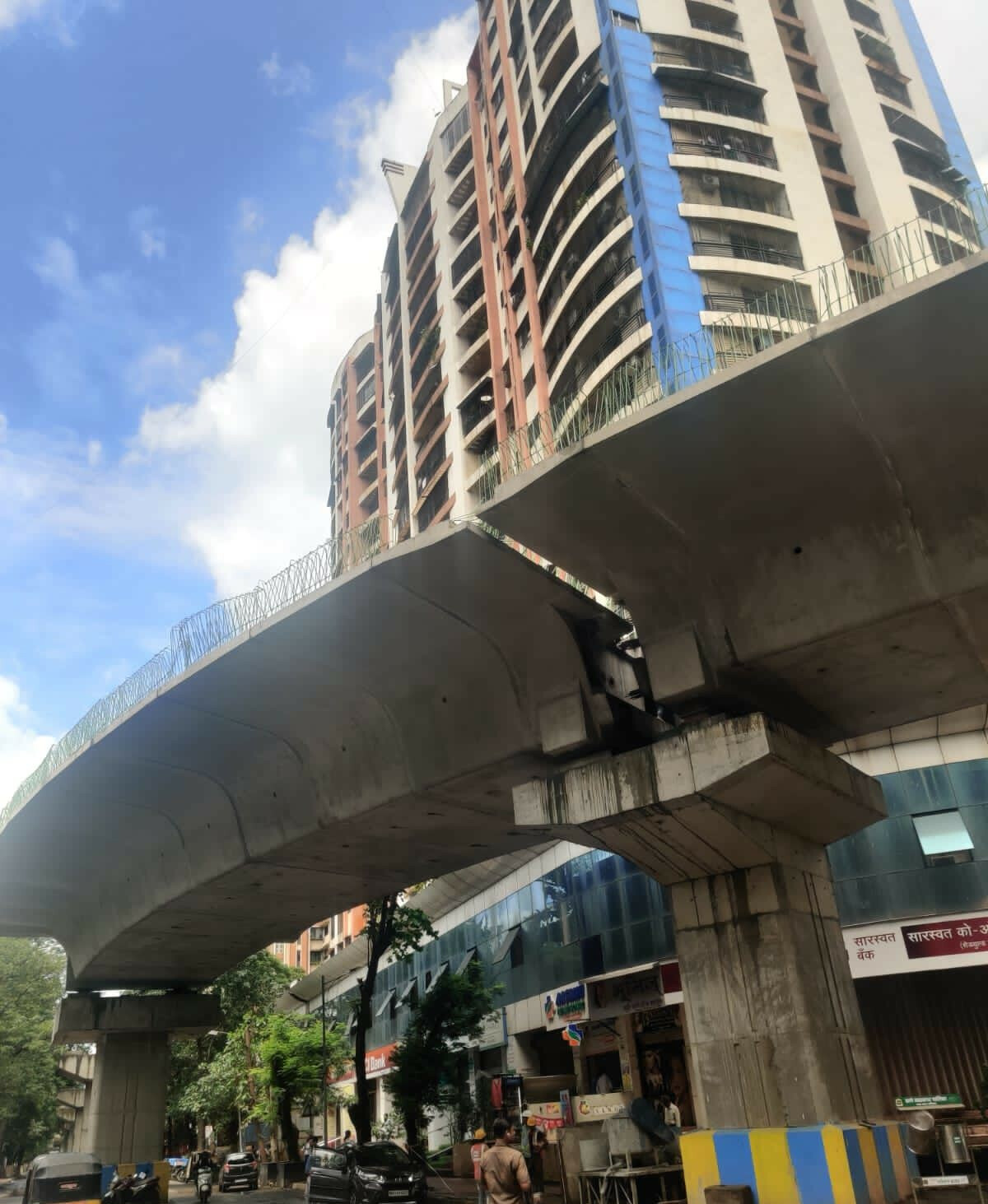 Road open for traffic as the girder work completes in Thane East