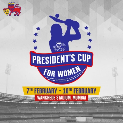 मुंबई : वानखेडे स्टेडिअमवर  ‘द प्रेसिडेंट चषक’ महिला क्रिकेट स्पर्धेला सुरुवात