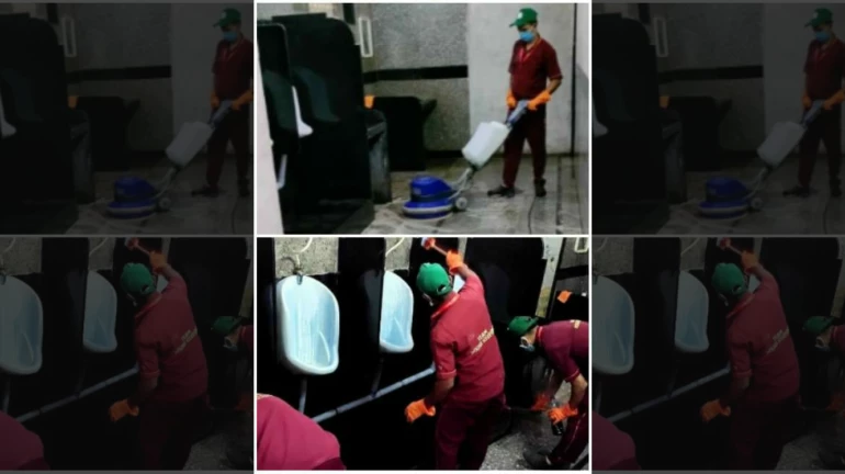 Maharashtra: CR Observes Cleaning of Toilets as a part of Swachhta Pakhwada
