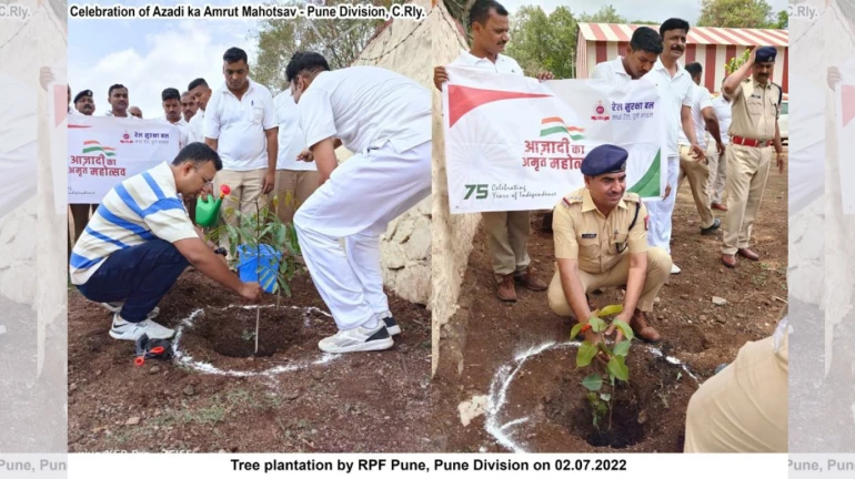 CR Organises Tree plantation drive at various stations across Maharashtra