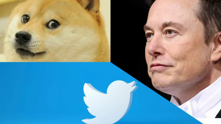 Elon Musk replaces Twitter's blue bird logo with 'Doge' meme