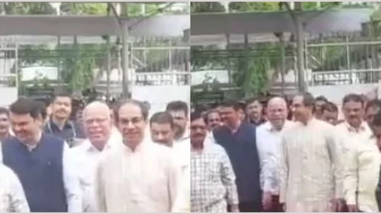 उद्धव ठाकरेंची देवेंद्र फडणवीसांसोबत विधानभवनात एन्ट्री उद्धव ठाकरेंची देवेंद्र फडणवीसांसोबत विधानभवनात एन्ट्री
