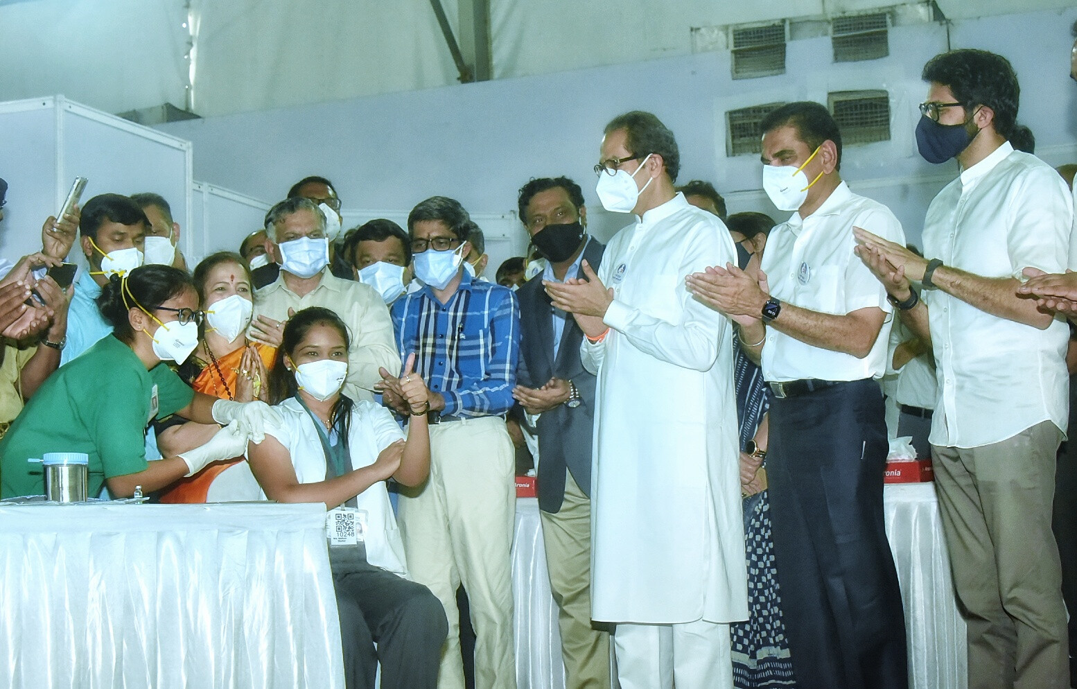 महाराष्ट्र में 64 फीसदी स्वास्थ्यकर्मियों को लगा कोरोना का टीका