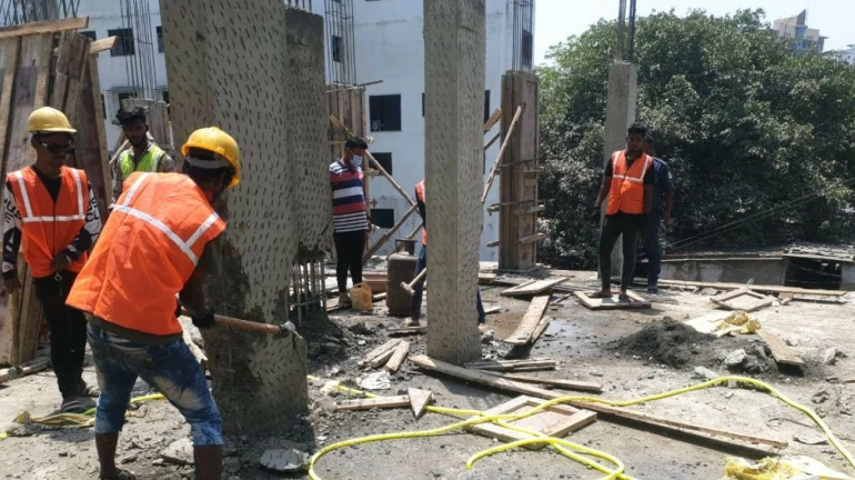 NMMC razes unauthorised construction in Belapur division