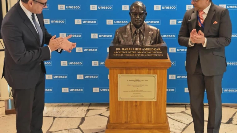 UNESCO हेडक्वार्टर में डॉ. बाबासाहेब अंबेडकर की मूर्ति का अनावरण UNESCO हेडक्वार्टर में डॉ. बाबासाहेब अंबेडकर की मूर्ति का अनावरण