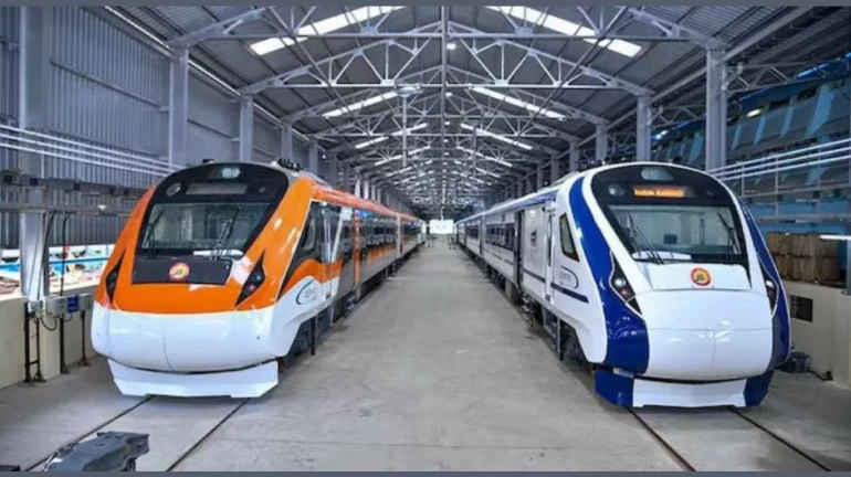 आता भगव्या रंगात दिसणार वंदे भारत एक्स्प्रेस आता भगव्या रंगात दिसणार वंदे भारत एक्स्प्रेस