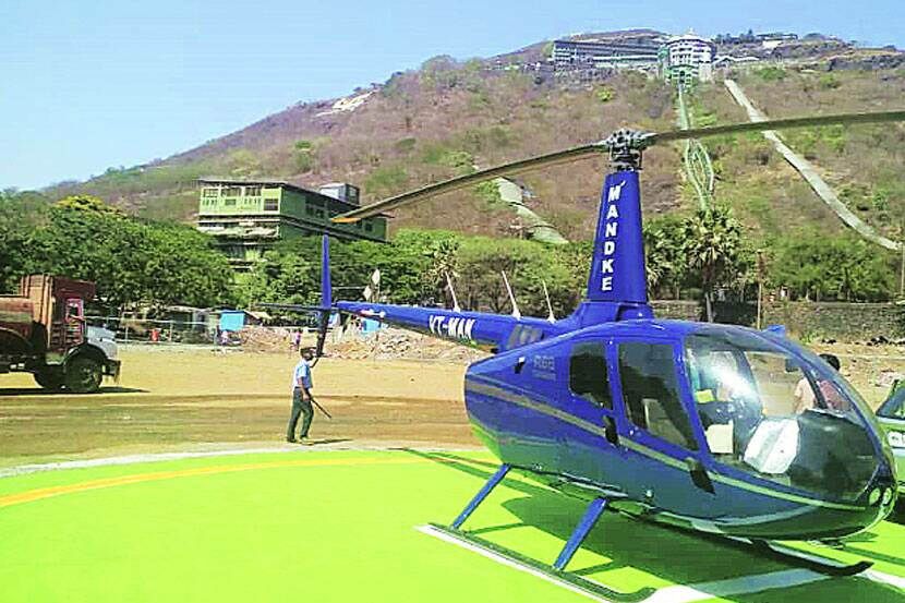 जीवदानी माता के भक्तों के लिए हेलीकॉप्टर सुविधा