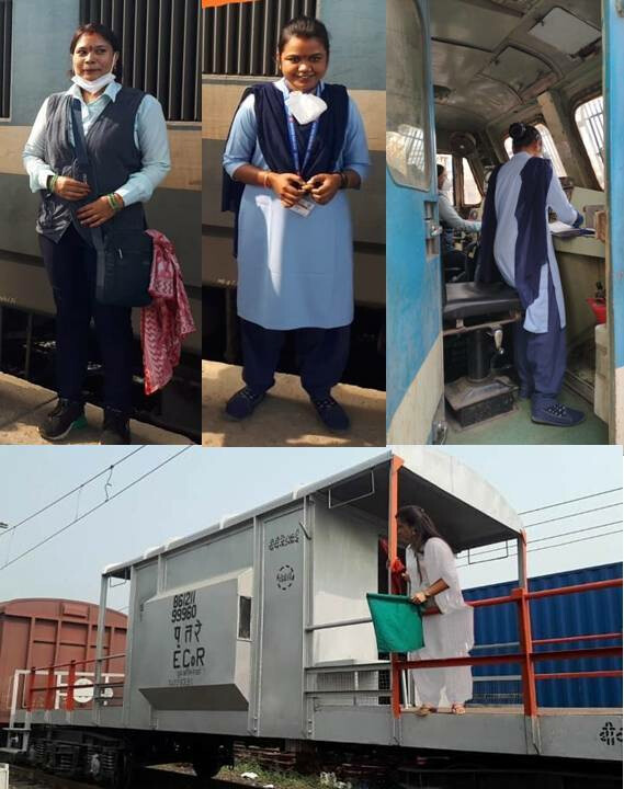 पश्चिम रेलवे का एक और अनूठा कीर्तिमान, महिला स्‍टाफ क्रू द्वारा चलाई गई पहली मालगाड़ी