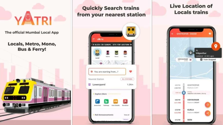 Mumbai local news: Yatri App 'या' महिन्याच्या अखेरीस पश्चिम रेल्वेसाठी लाँच होणार
