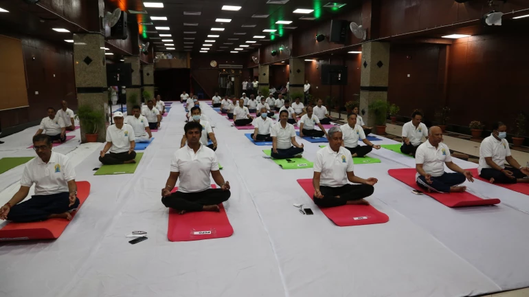 CSMT Mumbai Observes International Day of Yoga