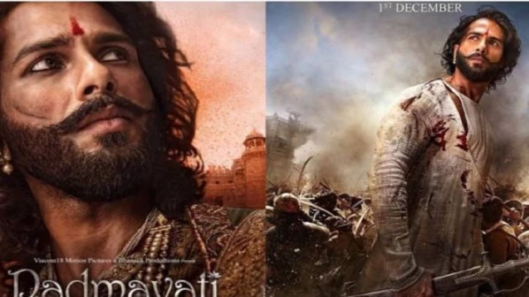 मूंछ और दाढ़ी में कुछ यूं दिख रहे है पद्मवती के शाहिद कपूर !