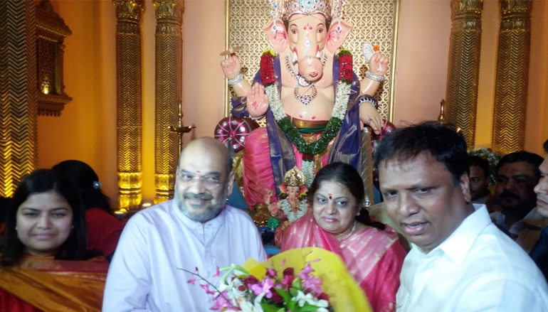 Amit Shah in Mumbai