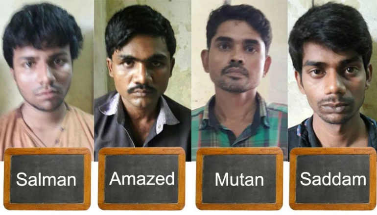 चार घरफोडे जेरबंद