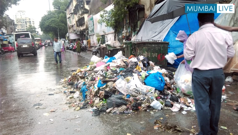  Scattered waste on Baburao Jagtap Marg