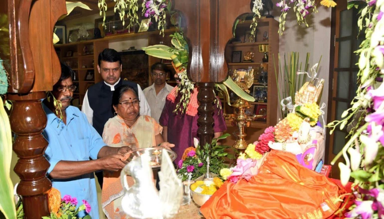 Konkan couple perform 'Pooja' at CM's residence