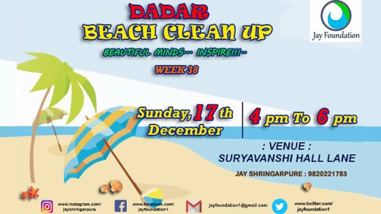 Jai Shringarpure and his team come together for Week 38 of Dadar Beach Cleaning