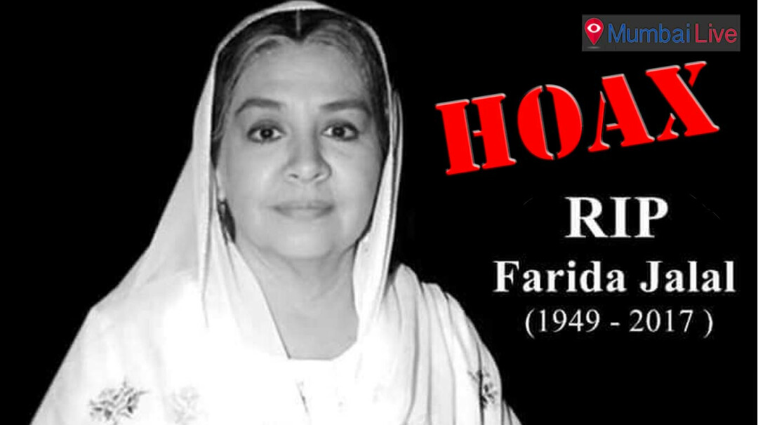 Social media buzzes with rumours of Farida Jalal's death | Mumbai Live