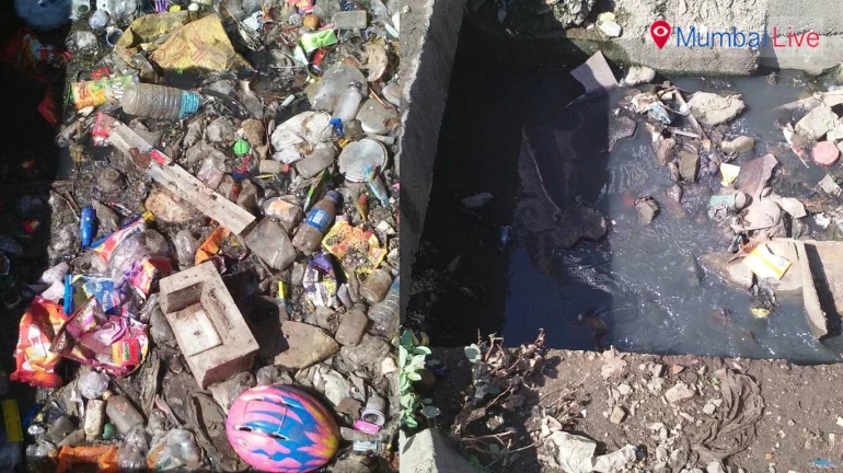 गंदे नाले से त्रस्त रहिवासी