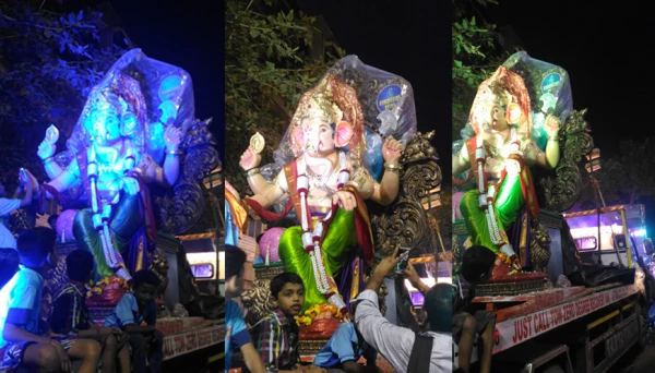 साकार मित्र मंडळाच्या बाप्पाचे आगमन