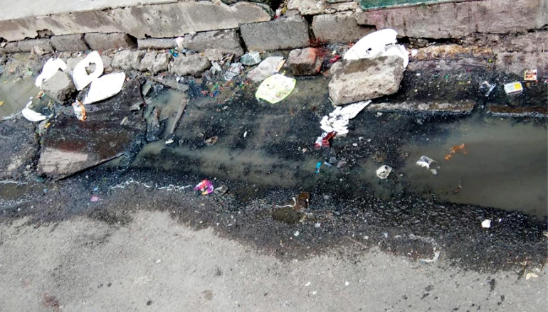 Drain water on road: Distraught residents 