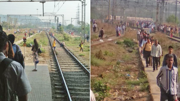 कोलमडलेली हार्बर रेल्वे वाहतूक हळूहळू पूर्वपदावर