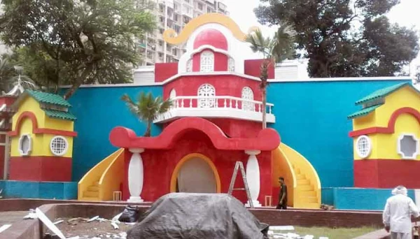 चेंबूरमध्ये 'पांडा विलेज'चा देखावा