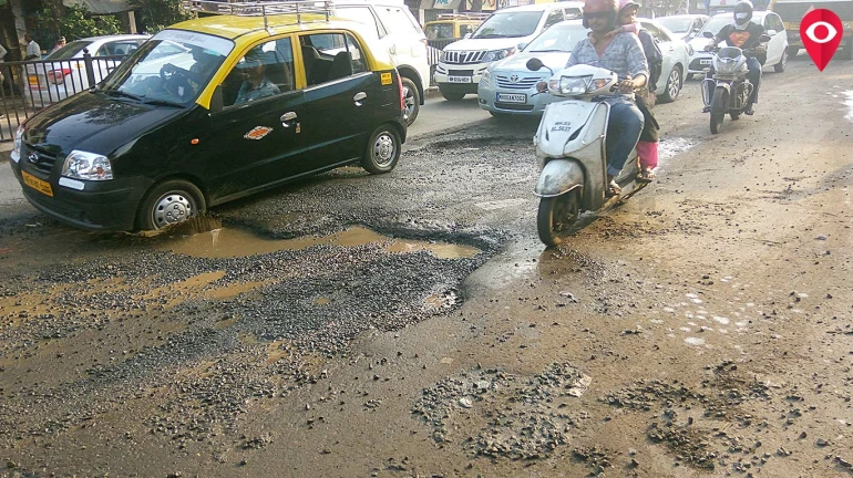 It rains for a couple of days and there are potholes on Dadar streets