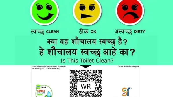You can give feedback against dirty toilets as railways will take strict action