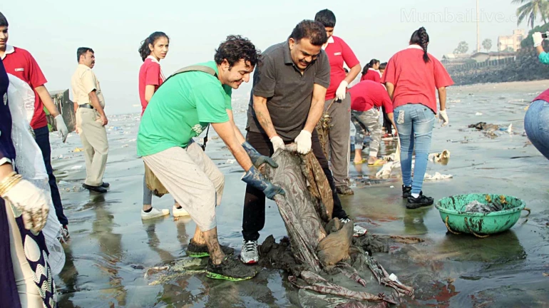 वर्सोवा चौपाटीच्या स्वच्छतेसाठी पुन्हा सरसावला अफरोझ