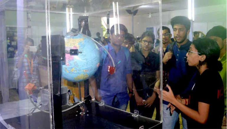 ISRO exhibition was a hit among students