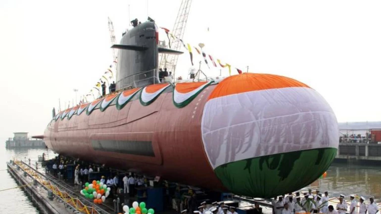 Kalvari, India's first Scorpene class submarine in Navy's hands