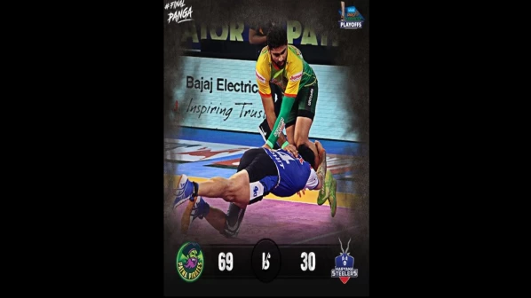 पटना पाइरेट्स ने हरियाणा स्टीलर्स को 69-30 से हराया।