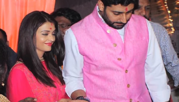 अभिषेक-ऐश्वर्या बाप्पाच्या दर्शनाला