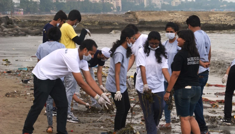 Clean Up drive by College Students