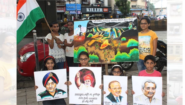 Gurukul school of art rejoice surgical attack