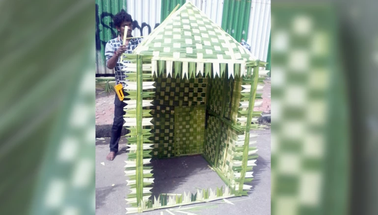 Matunga Market exhibits Eco- Friendly decoration 