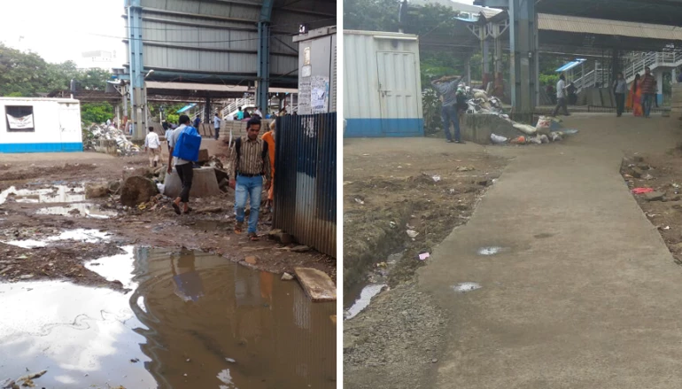 Goregaon Station turning dirt-free