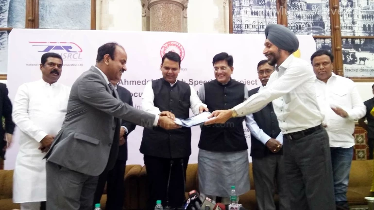 The state hands over BKC plot to NHSRC for Mumbai-Ahmedabad bullet train